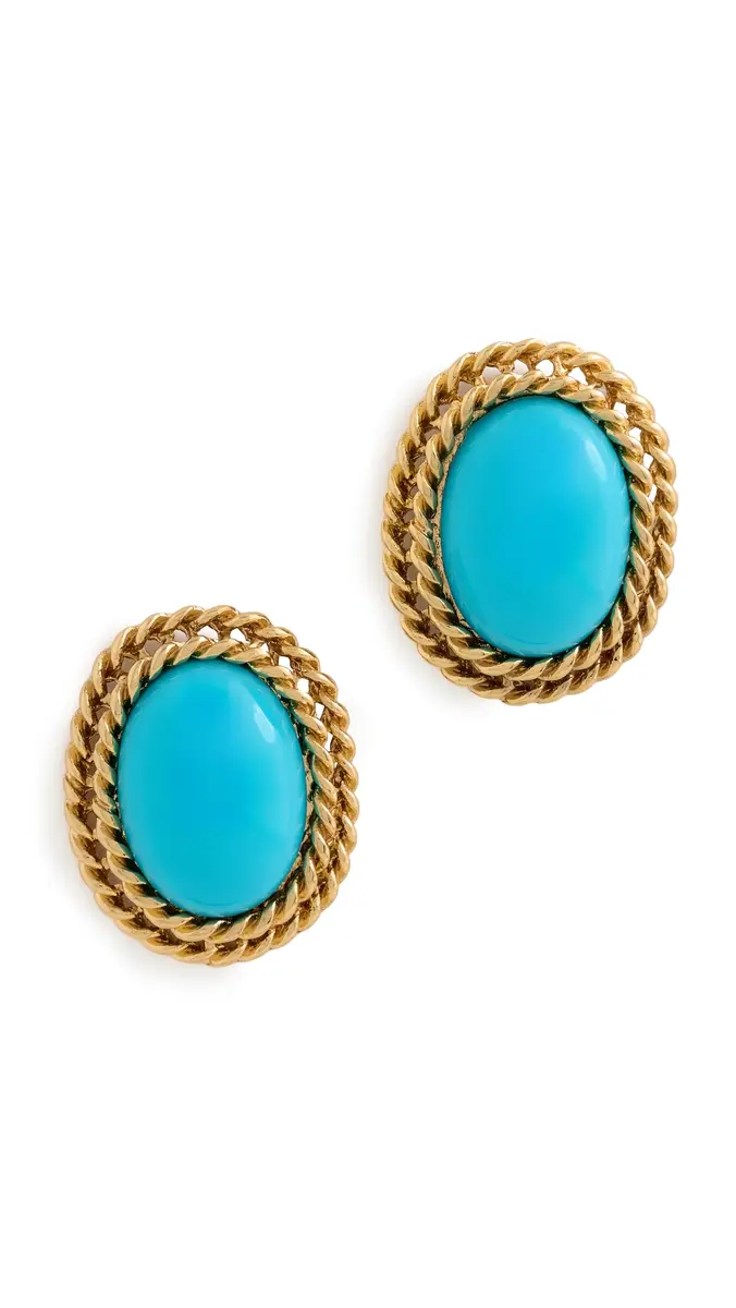 KENNETH JAY LANE Oval Center Earrings | Thumbnail 5