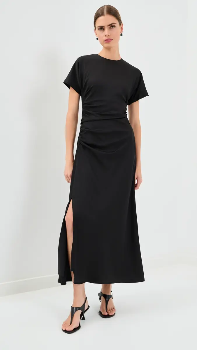 Simkhai Marabella Draped Midi Dress | Thumbnail 2