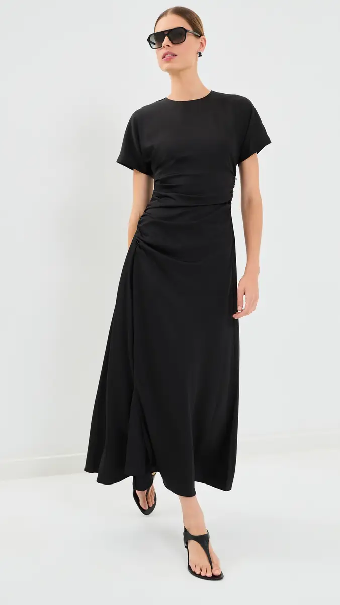 Simkhai Marabella Draped Midi Dress | Thumbnail 5