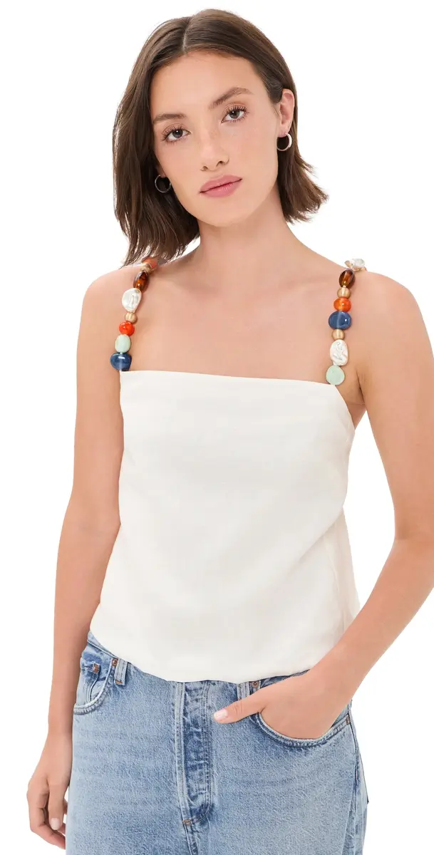 Cult Gaia Eira Top Off White | Image 1 Cult Gaia Eira Top Off White | Image 1
