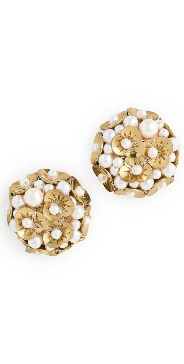 Deepa Gurnani Kamar Earrings Gold One Size | Image 1 Deepa Gurnani Kamar Earrings Gold One Size | Image 1