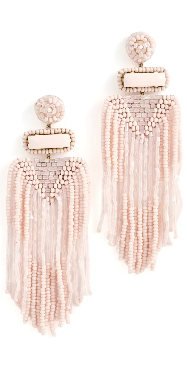 Deepa Gurnani Jody Earrings Baby Pink | Image 1 Deepa Gurnani Jody Earrings Baby Pink | Image 1