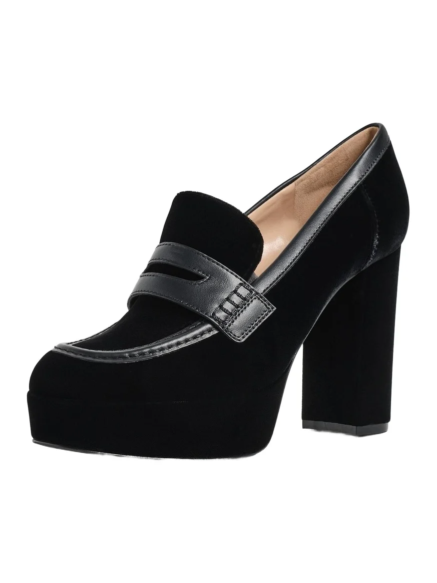 Gianvito Rossi Hadden Velluto Calfskin Heels