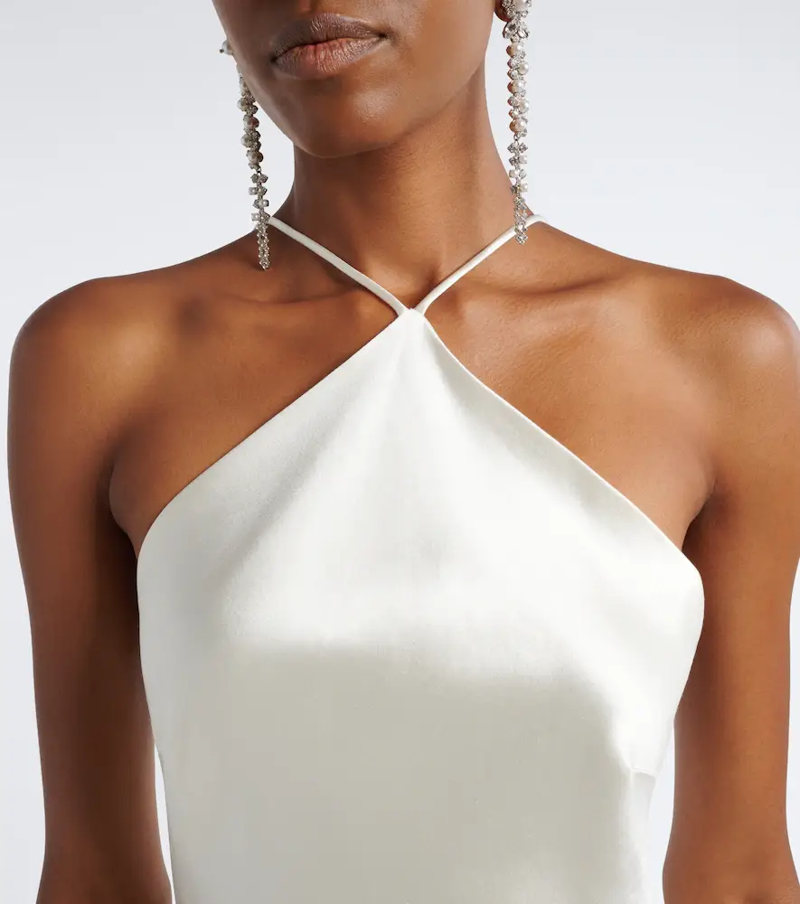 Danielle Frankel Bridal Mari caped wool and silk gown | Thumbnail 5 Danielle Frankel Bridal Mari caped wool and silk gown | Thumbnail 5