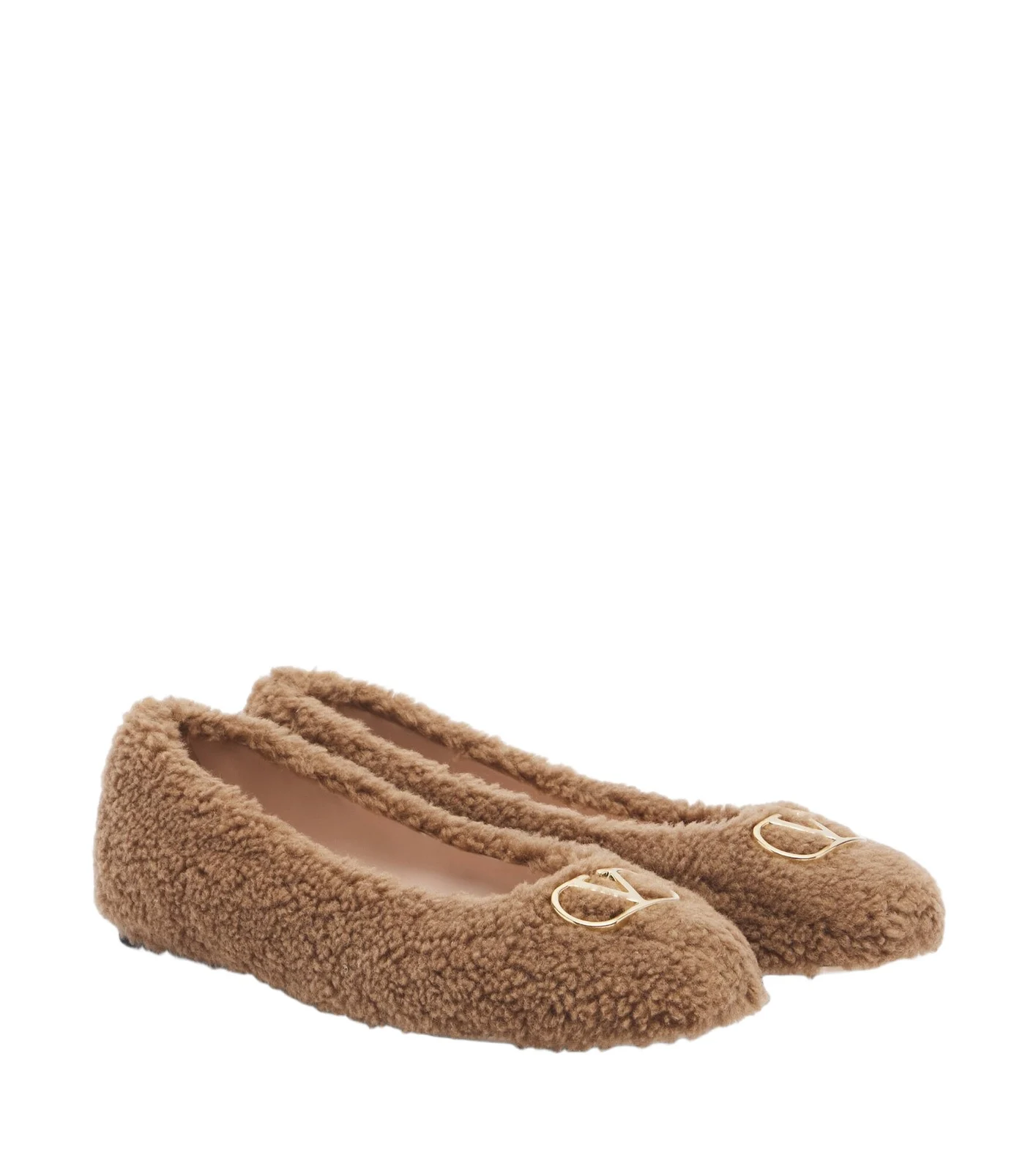Valentino Garavani VLogo teddy ballet flats