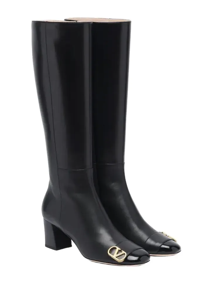Veeside VLogo leather knee-high boots Veeside VLogo leather knee-high boots