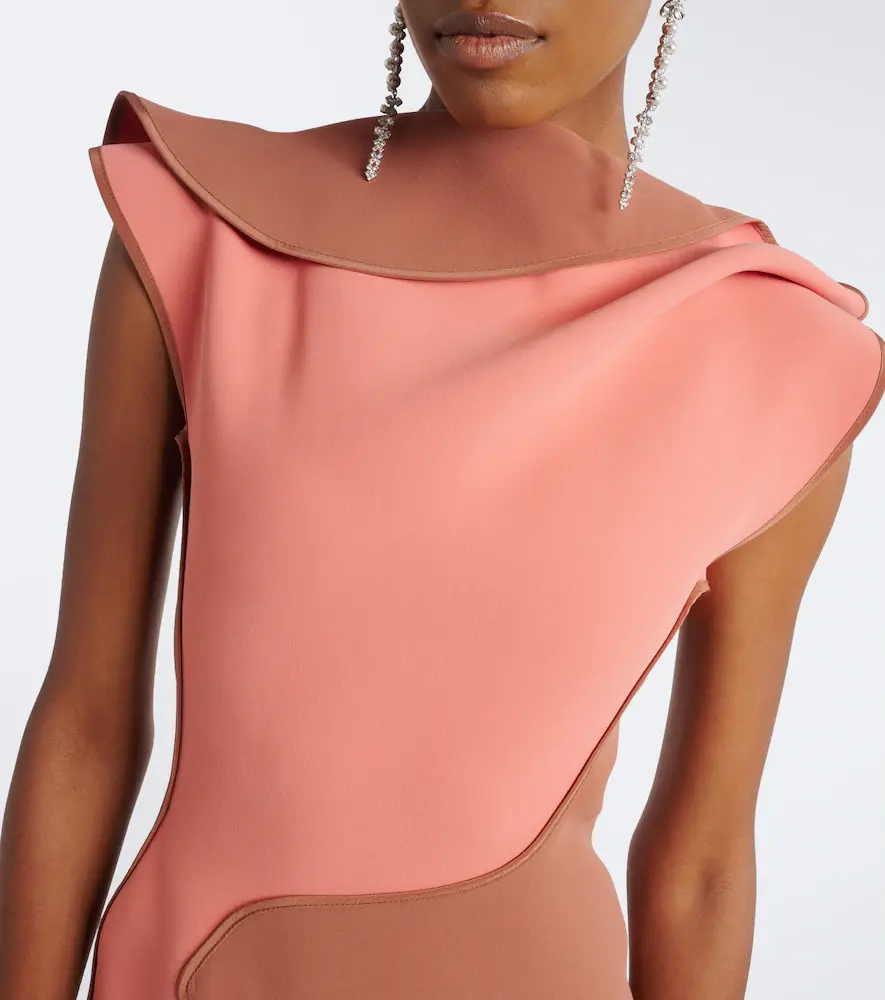 Maticevski Cinnamon draped paneled gown | Thumbnail 2