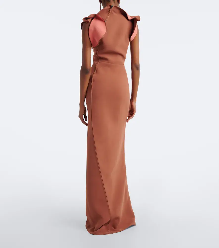 Maticevski Cinnamon draped paneled gown | Thumbnail 3