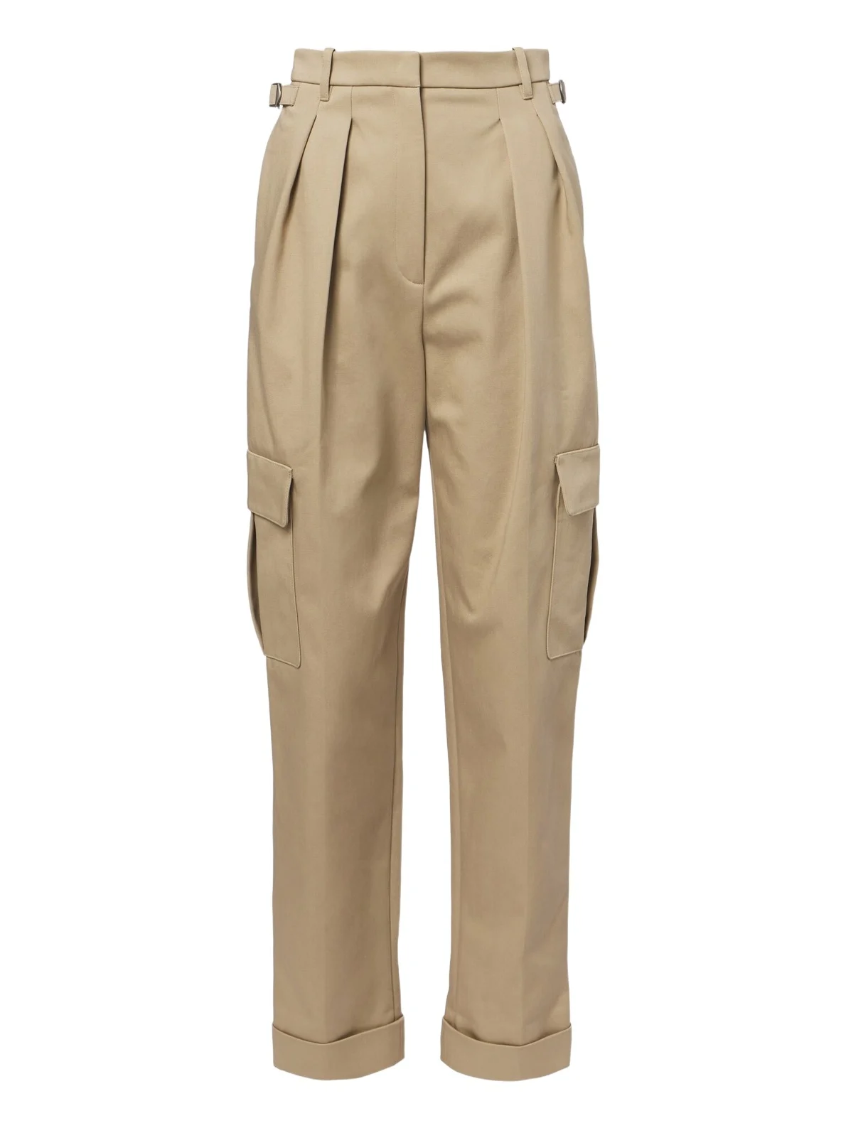 Mugler Pleated cotton-blend cargo pants