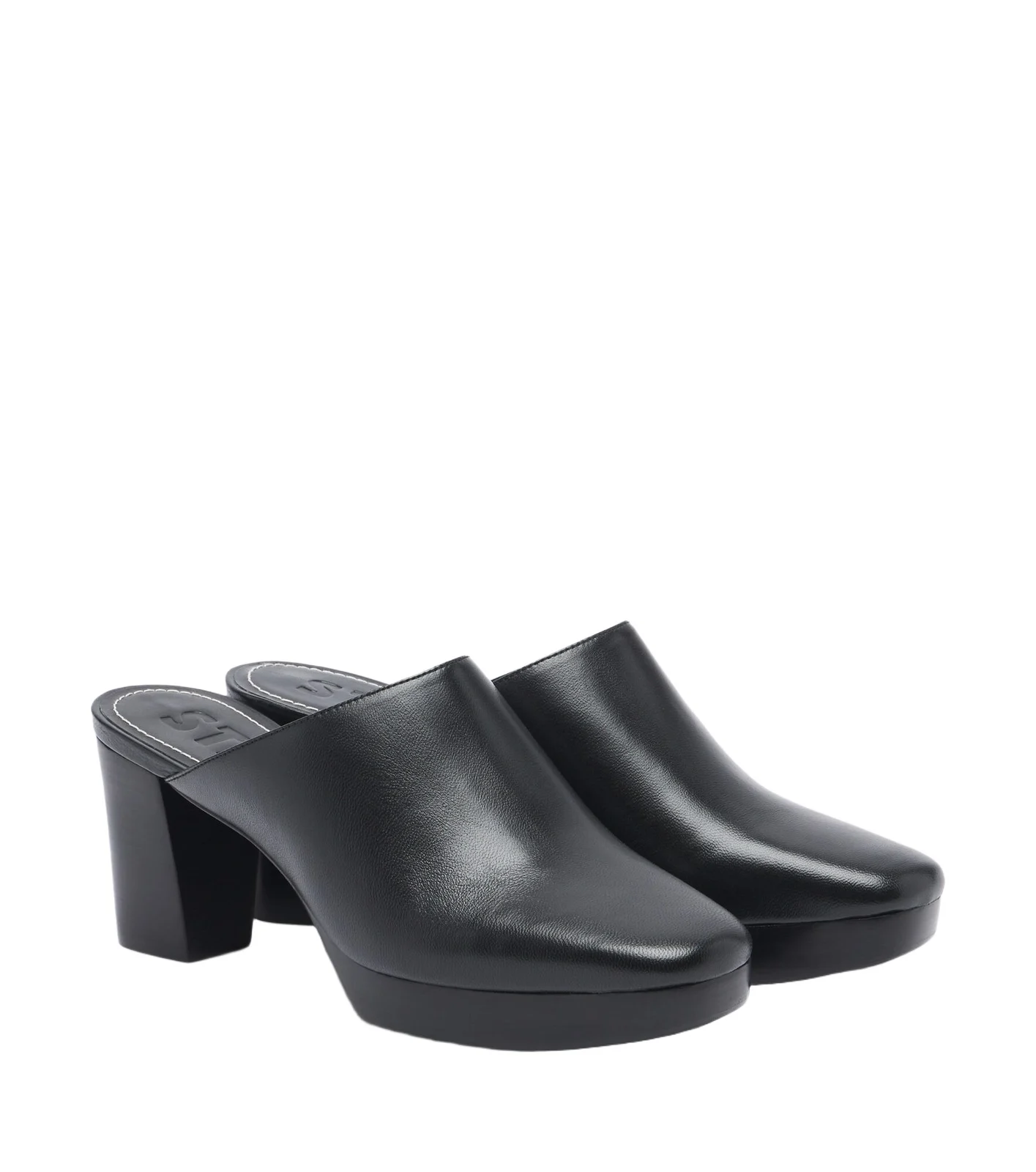 Monica leather mules Monica leather mules