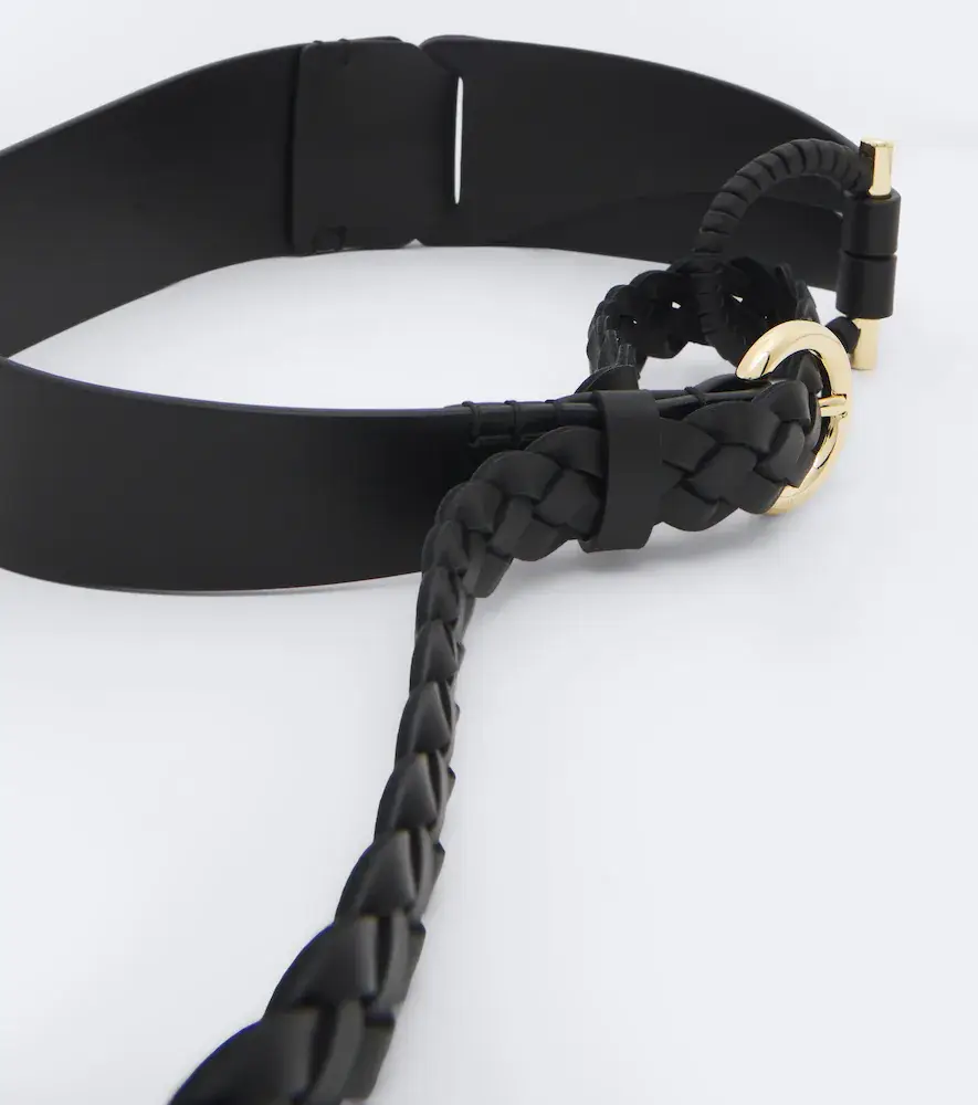 Ferragamo Gancini braided leather belt | Thumbnail 2 Ferragamo Gancini braided leather belt | Thumbnail 2