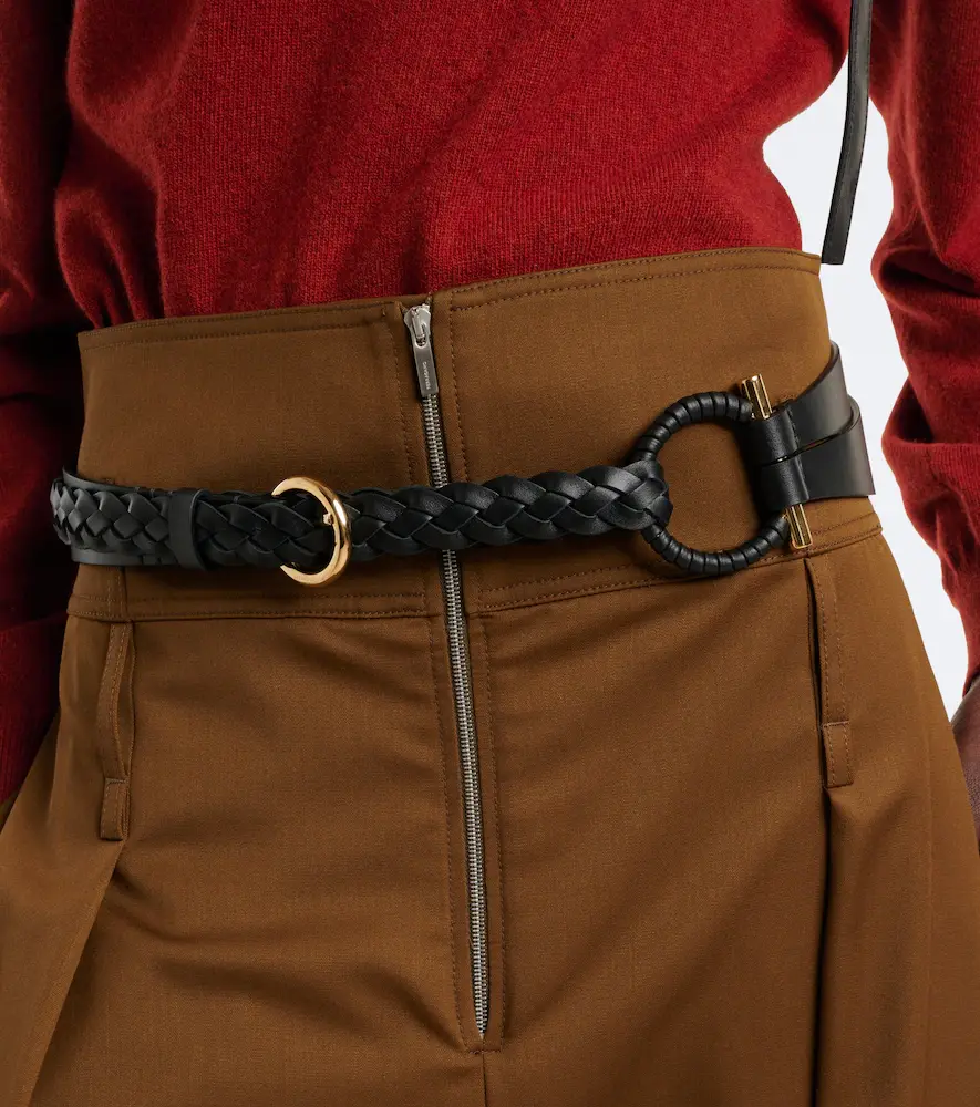Ferragamo Gancini braided leather belt | Thumbnail 3 Ferragamo Gancini braided leather belt | Thumbnail 3