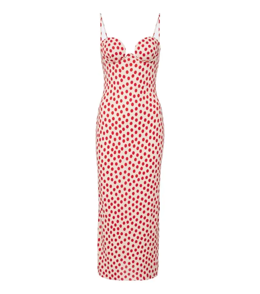 Alaia Alaïa Polka-dot jersey midi dress | Image 1 Alaia Alaïa Polka-dot jersey midi dress | Image 1