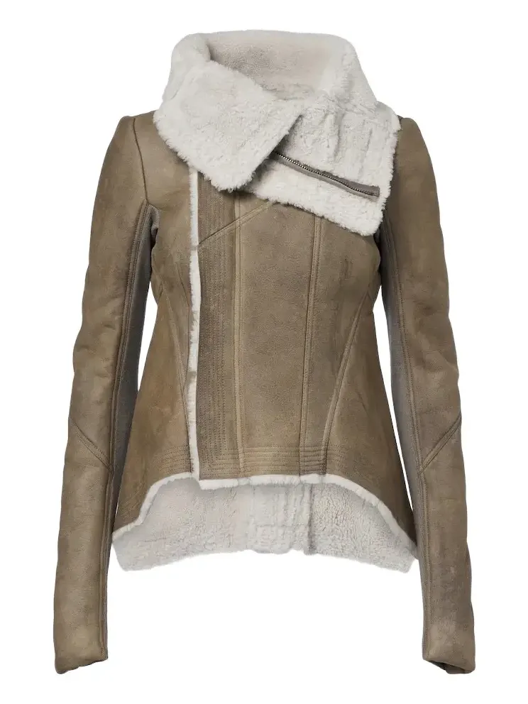 Rick Owens Naska shearling-lined leather jacket