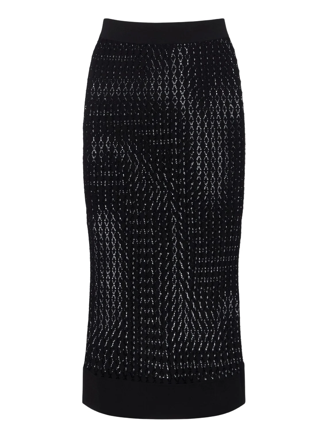 Saint Laurent Pointelle pencil skirt
