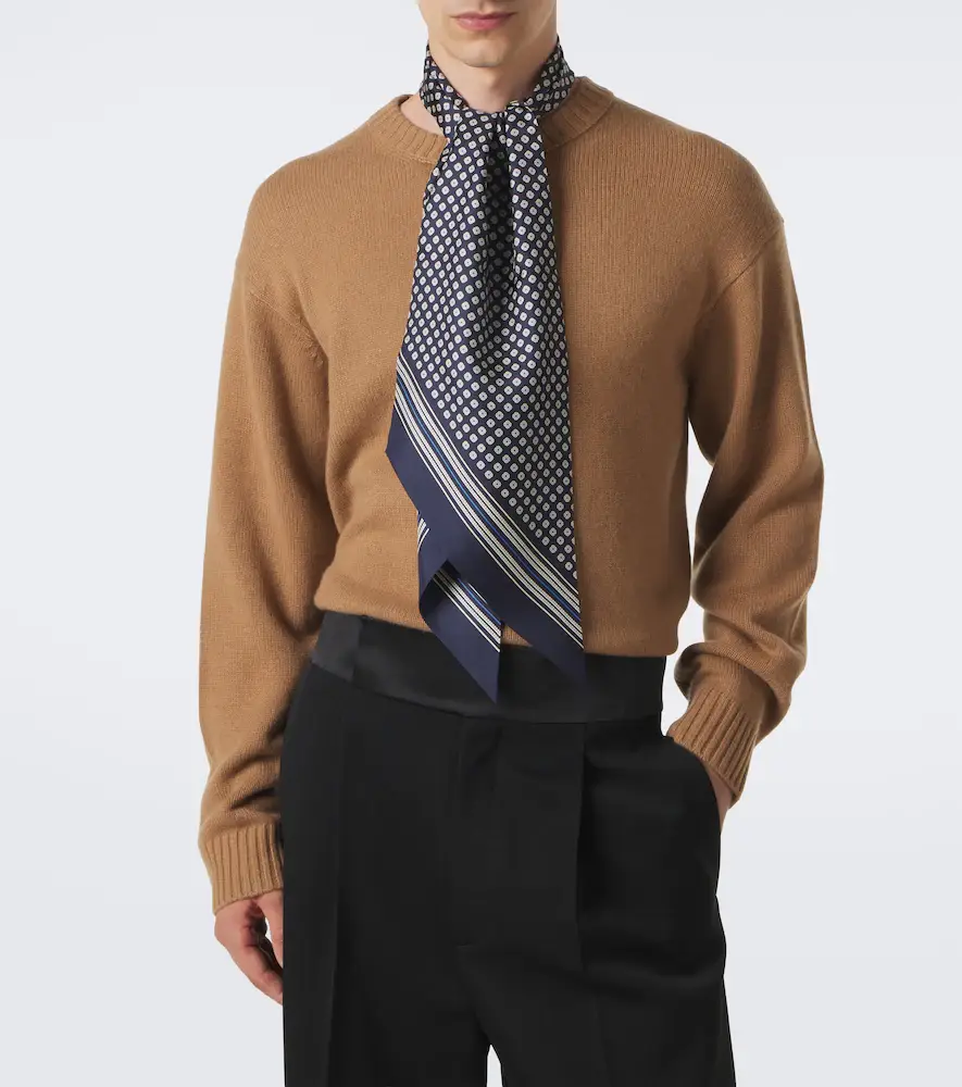 Saint Laurent Silk jacquard scarf | Thumbnail 3
