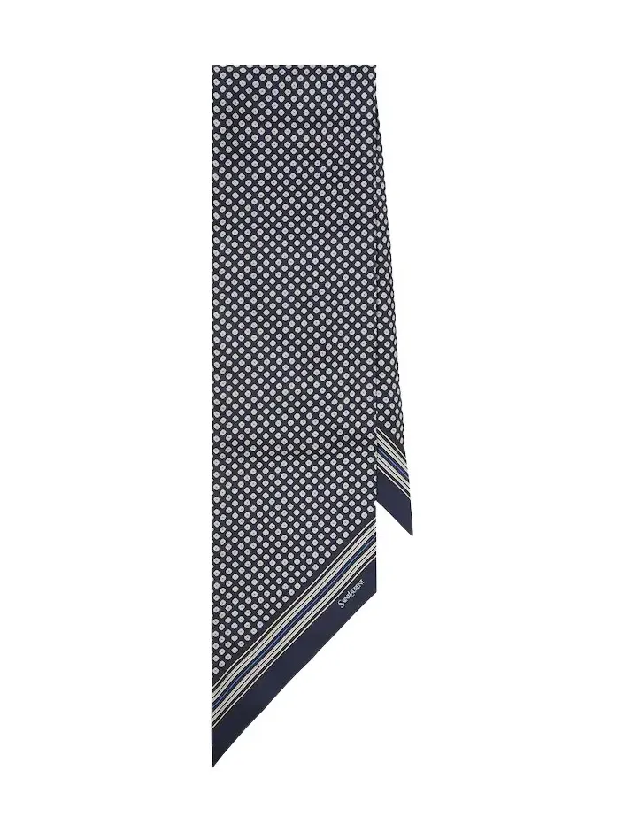Silk jacquard scarf