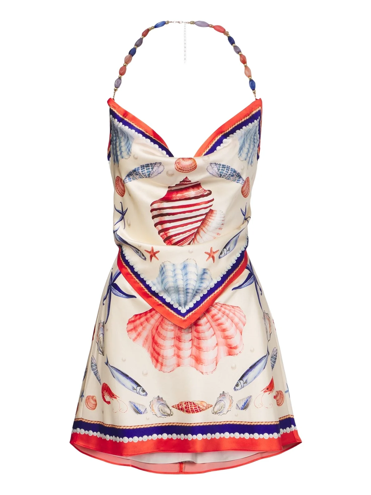 Retrofête Creta embellished silk-blend satin minidress Retrofête Creta embellished silk-blend satin minidress