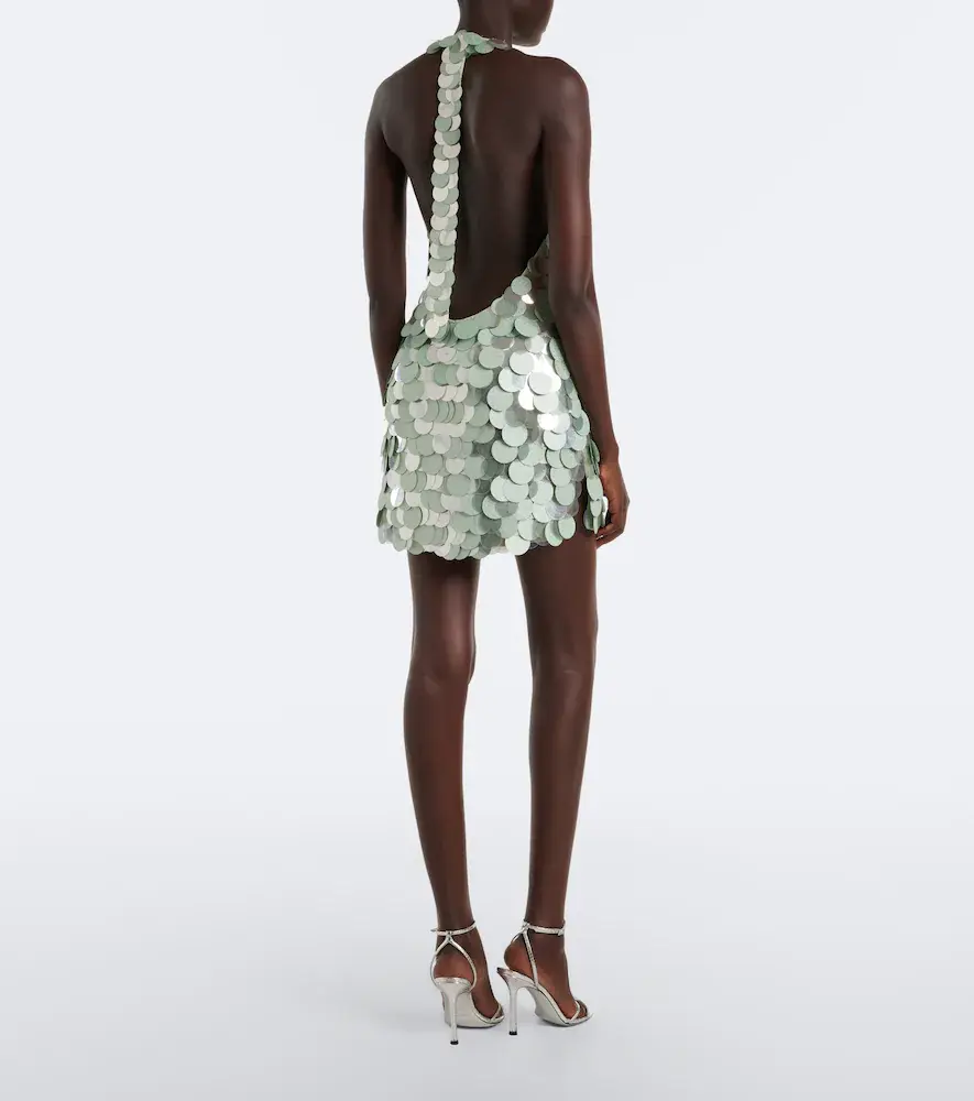 Retrofête Retrofête Briggs sequined halterneck minidress | Thumbnail 5