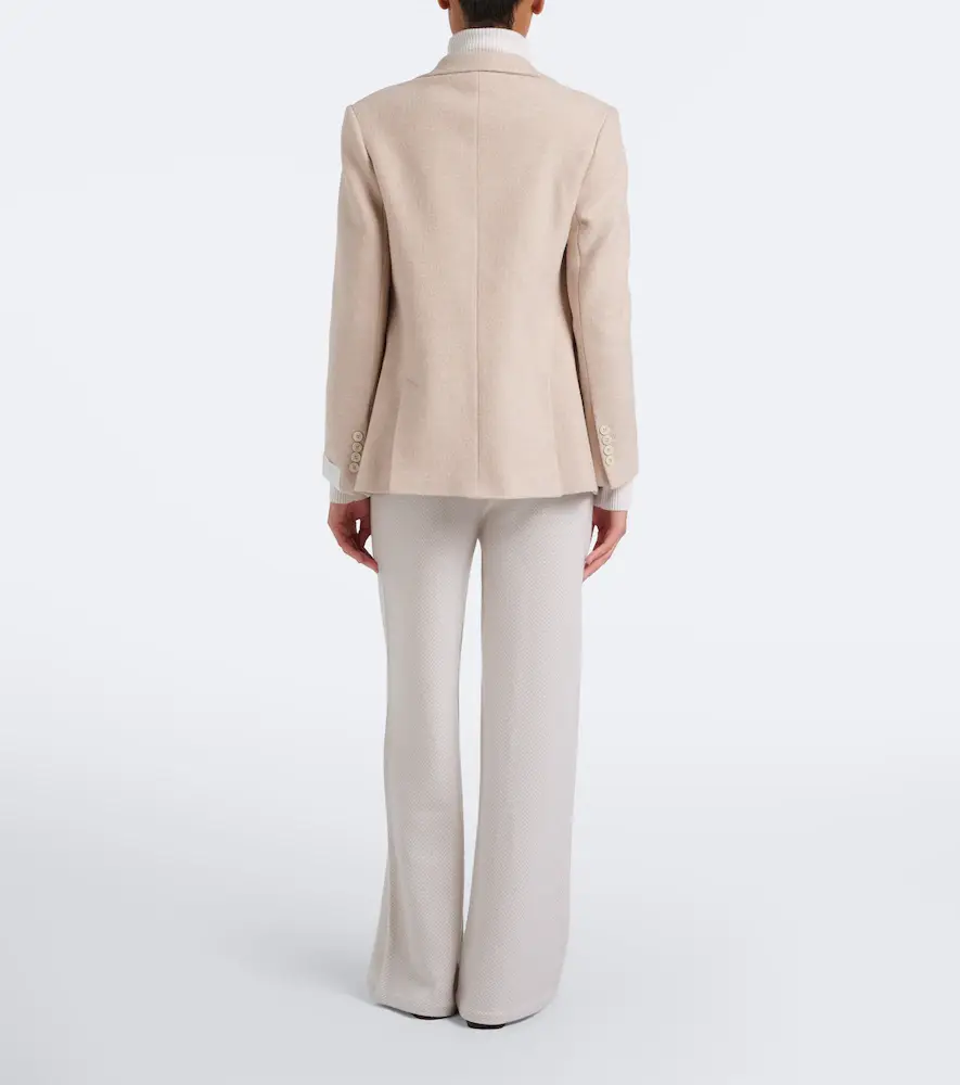 ELEVENTY Chevron cashmere flared pants | Thumbnail 5