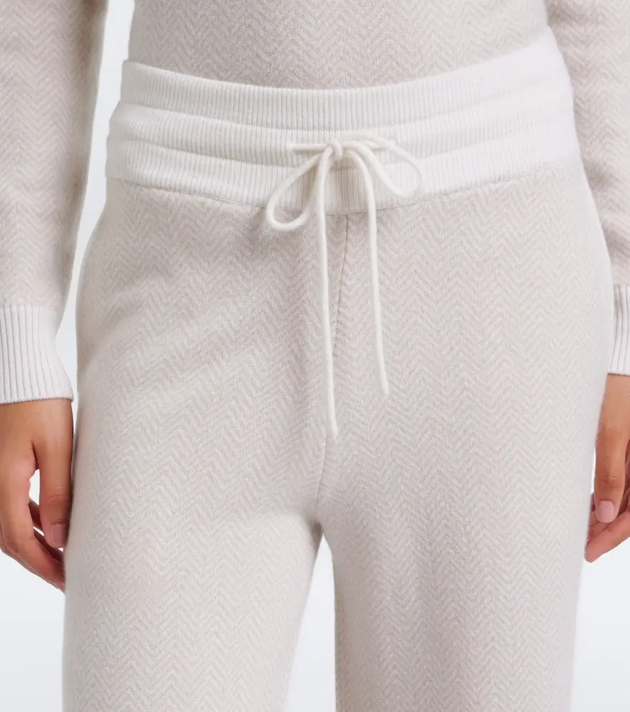 ELEVENTY Chevron cashmere flared pants | Thumbnail 6