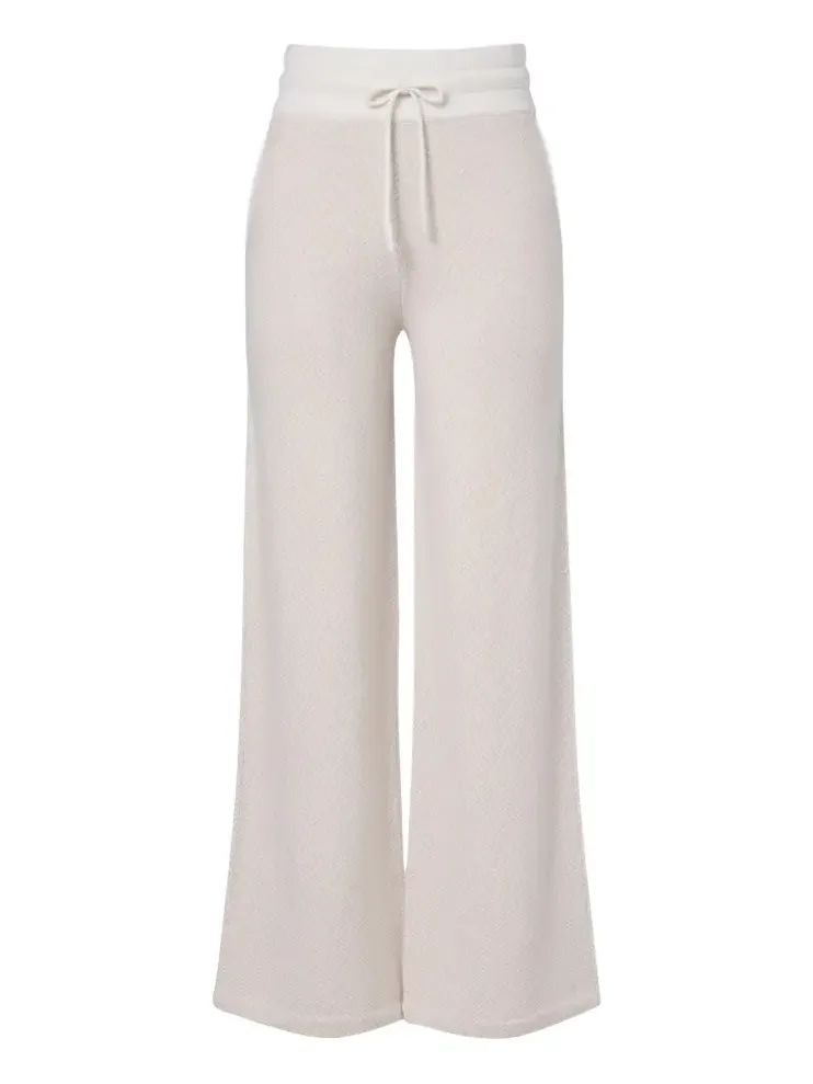 Chevron cashmere flared pants Chevron cashmere flared pants