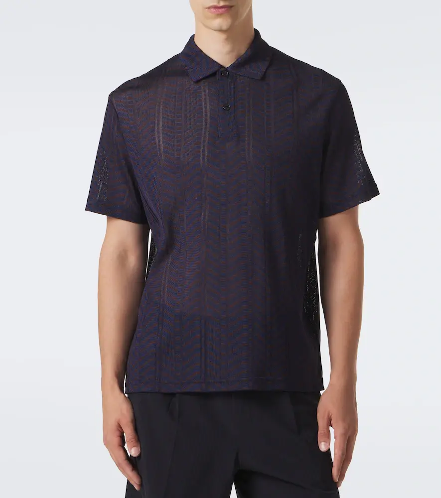 Missoni Greek Key knitted polo shirt | Thumbnail 3 Missoni Greek Key knitted polo shirt | Thumbnail 3