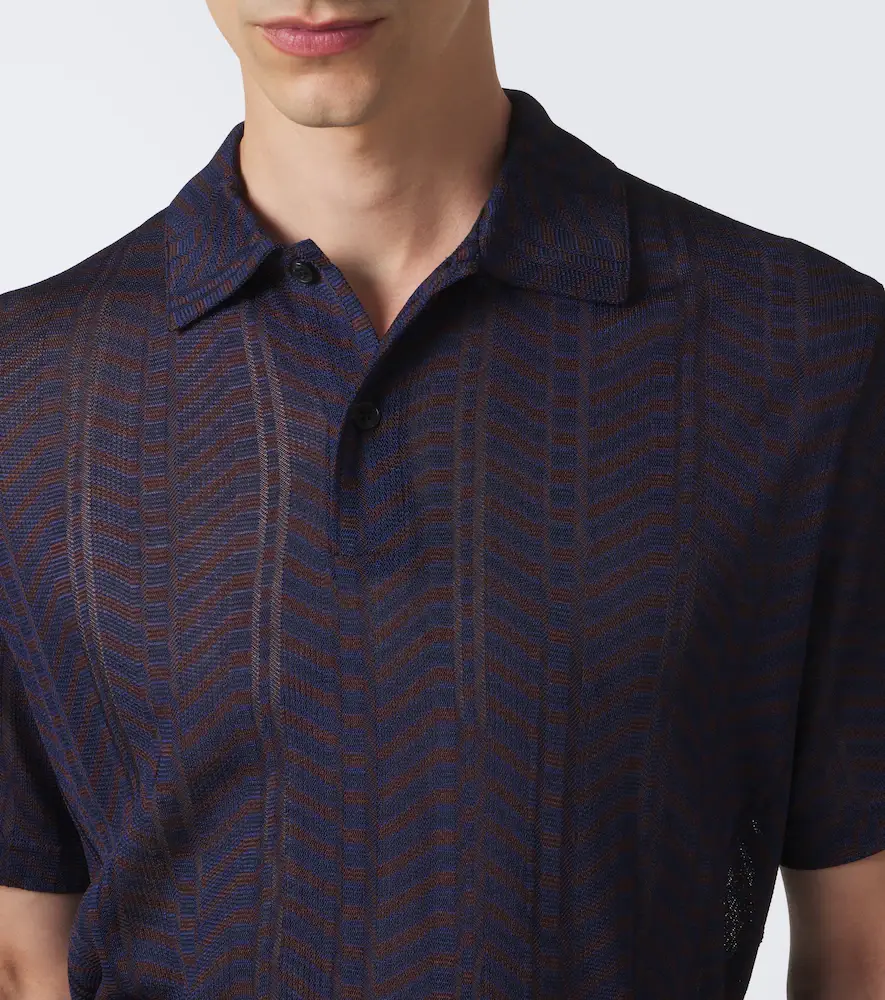 Missoni Greek Key knitted polo shirt | Thumbnail 4 Missoni Greek Key knitted polo shirt | Thumbnail 4