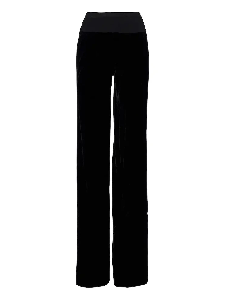 Bias wide-leg pants