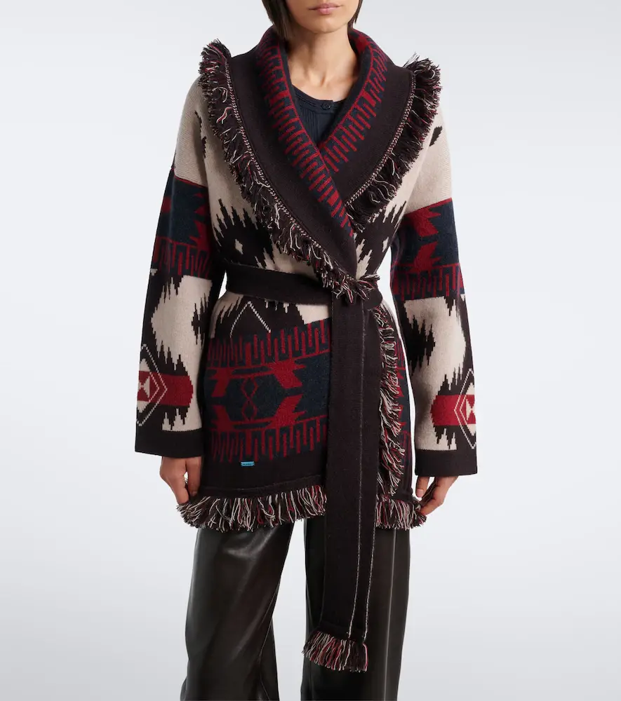 Alanui Icon Jacquard cashmere cardigan | Thumbnail 4