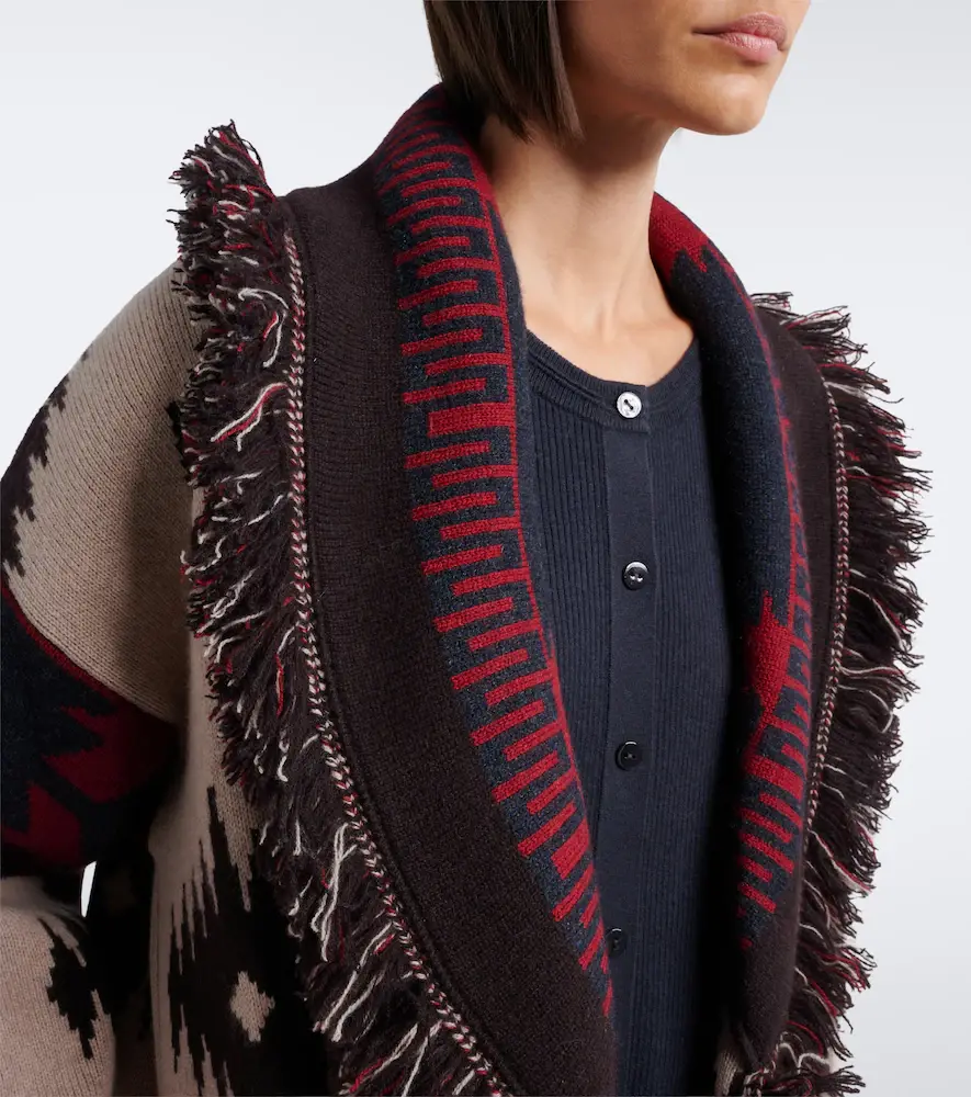Alanui Icon Jacquard cashmere cardigan | Thumbnail 5