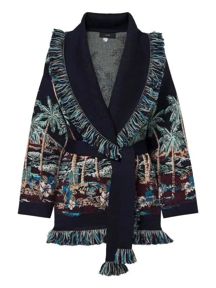 Diamond Head jacquard wool-blend cardigan Diamond Head jacquard wool-blend cardigan
