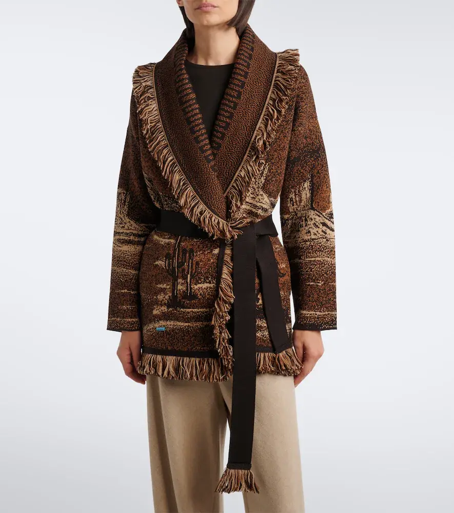 Alanui Wild Wild jacquard wool-blend cardigan | Thumbnail 4 Alanui Wild Wild jacquard wool-blend cardigan | Thumbnail 4