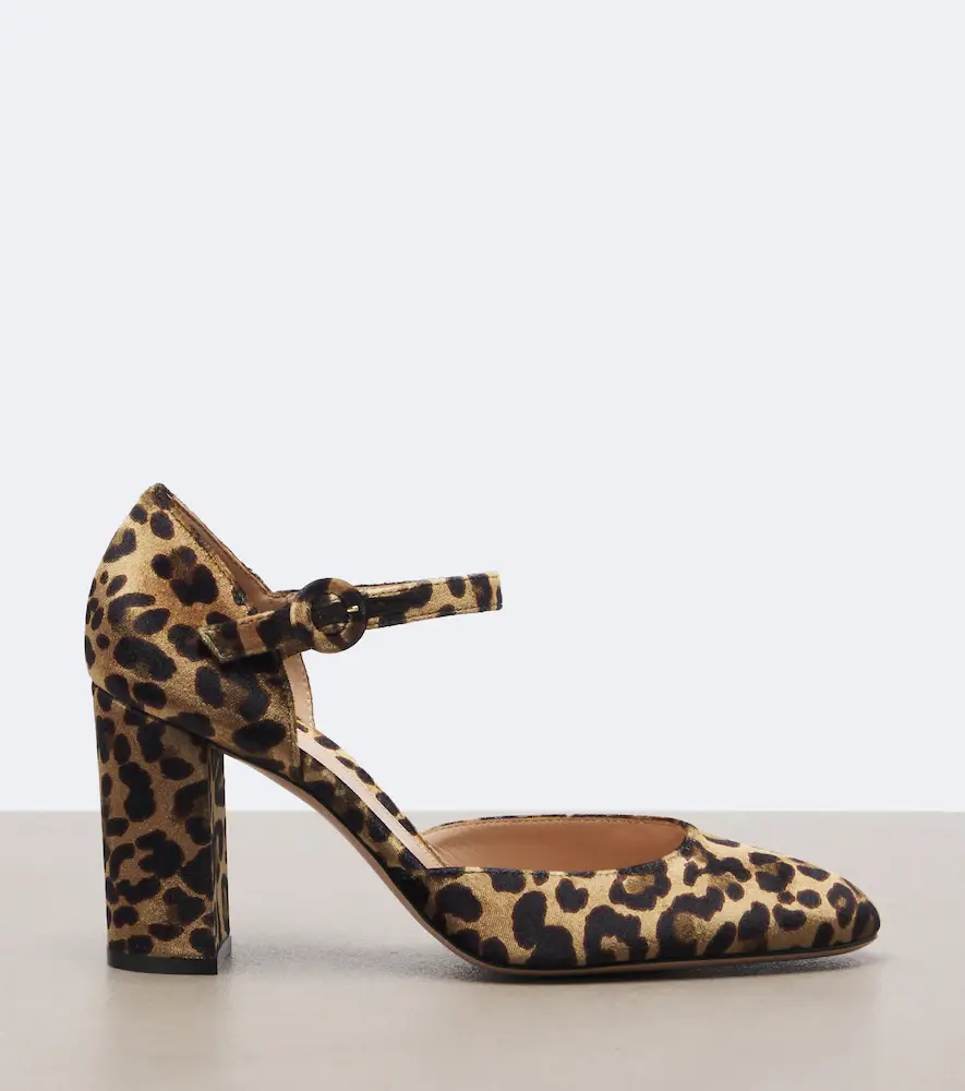 Gianvito Rossi Leopard-print velvet pumps | Thumbnail 3