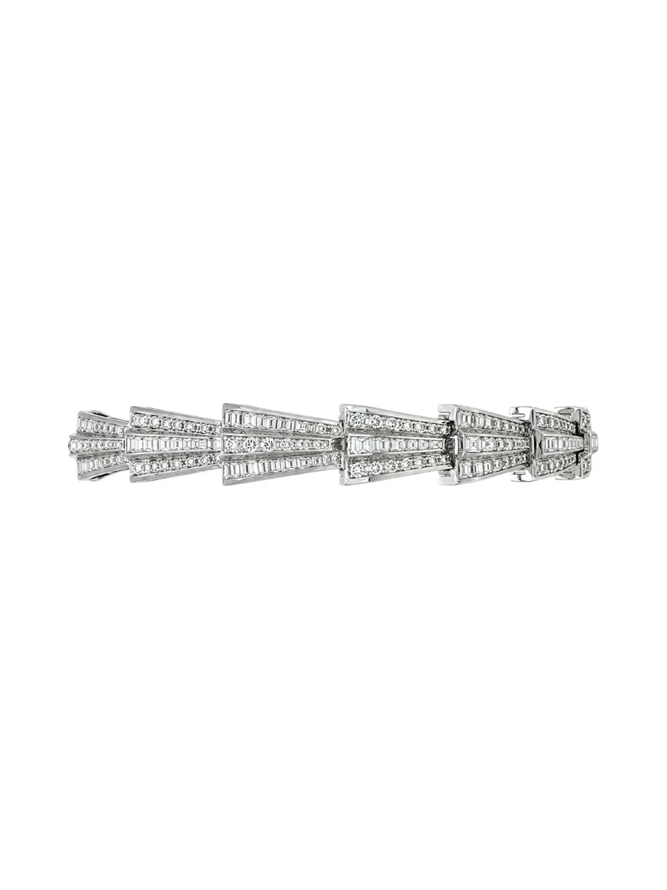 6.75ct Diamond 14K Gold Statement Bracelet