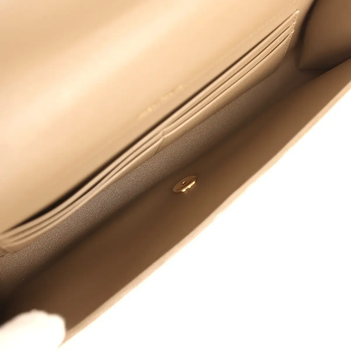 Chanel Chanel Long Top Handle Clutch with Chain Dark Khaki Lizard Embossed Calfskin Gold Hardware | Thumbnail 8