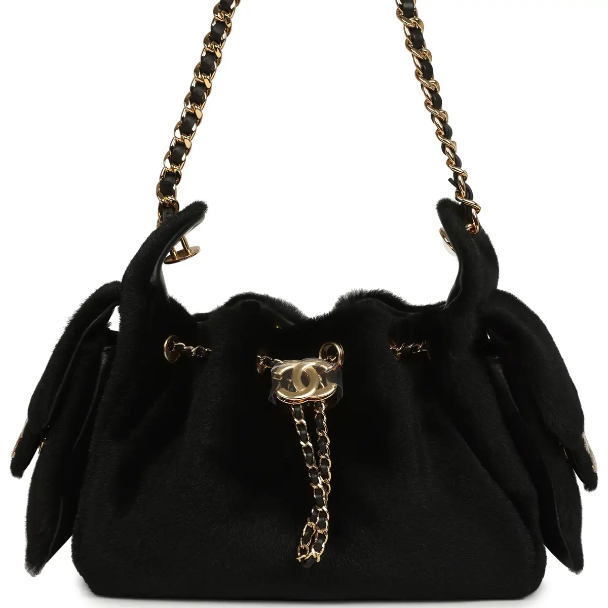 Chanel Chanel Mini 25 Hobo Bag Black Pony Hair Gold Hardware | Image 1 Chanel Chanel Mini 25 Hobo Bag Black Pony Hair Gold Hardware | Image 1