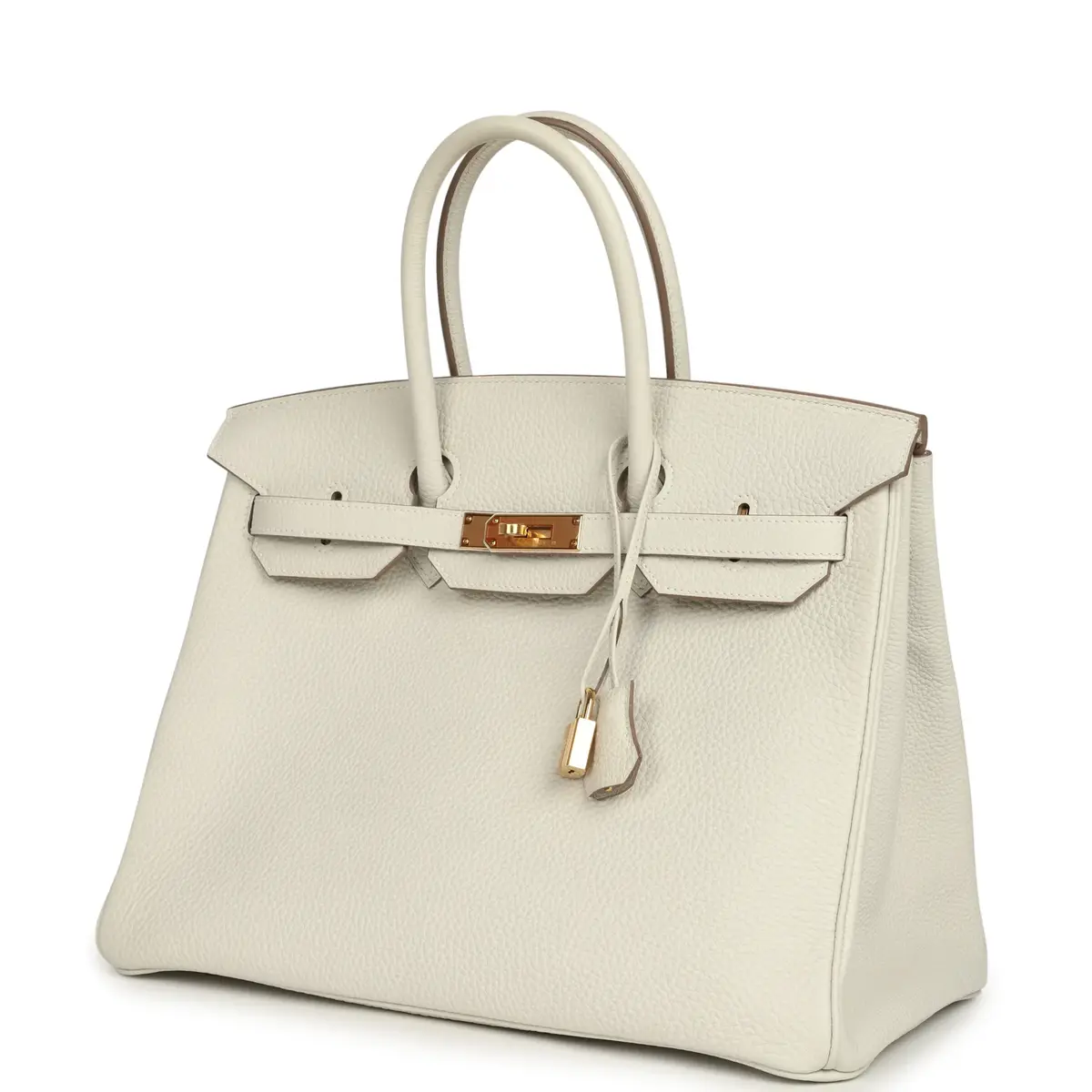 HERMÈS Hermes Birkin 35 Gris Pale Togo Gold Hardware | Thumbnail 5 HERMÈS Hermes Birkin 35 Gris Pale Togo Gold Hardware | Thumbnail 5