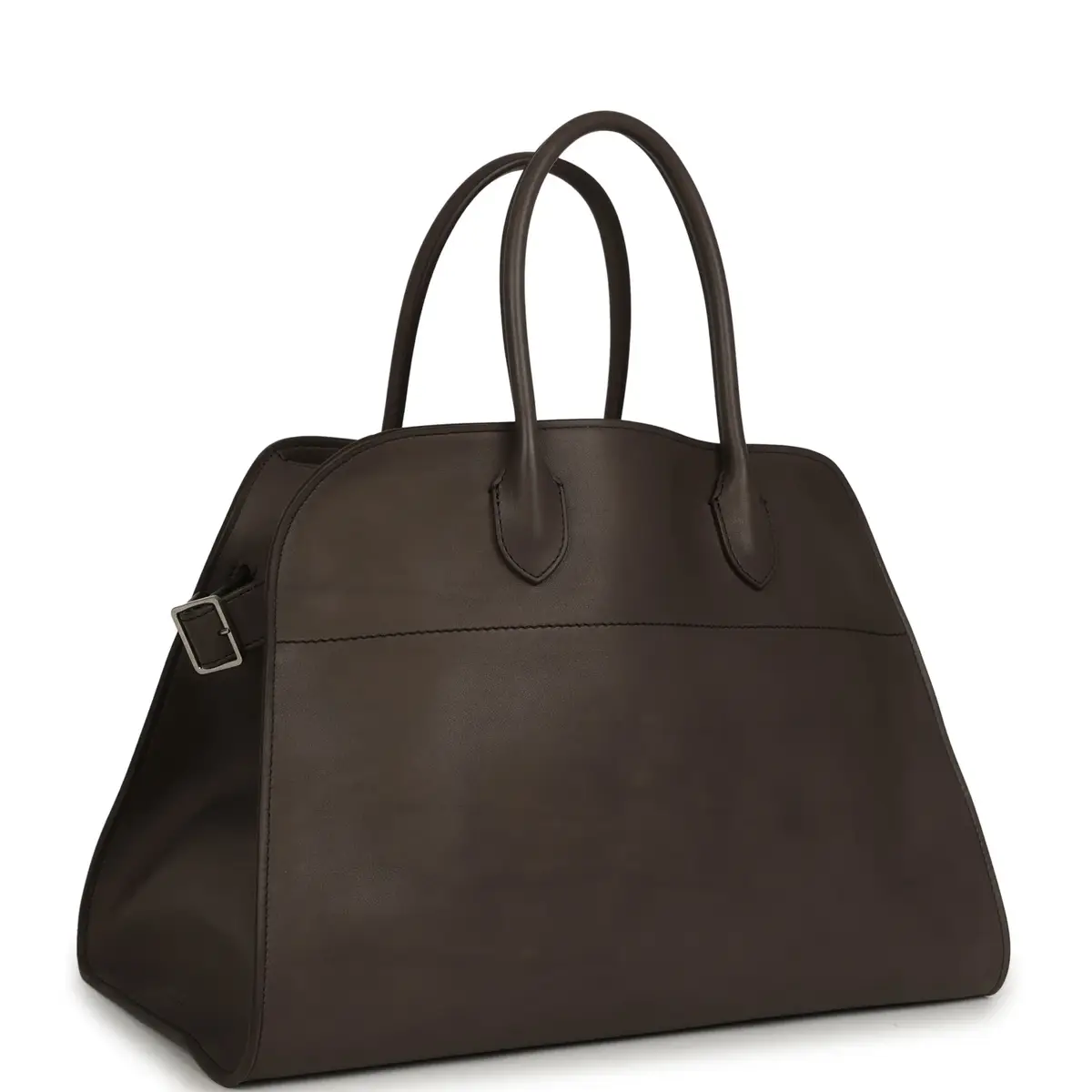 The Row The Row Soft Margaux 15 Mid Grey Saddle Leather Silver Hardware | Thumbnail 2 The Row The Row Soft Margaux 15 Mid Grey Saddle Leather Silver Hardware | Thumbnail 2