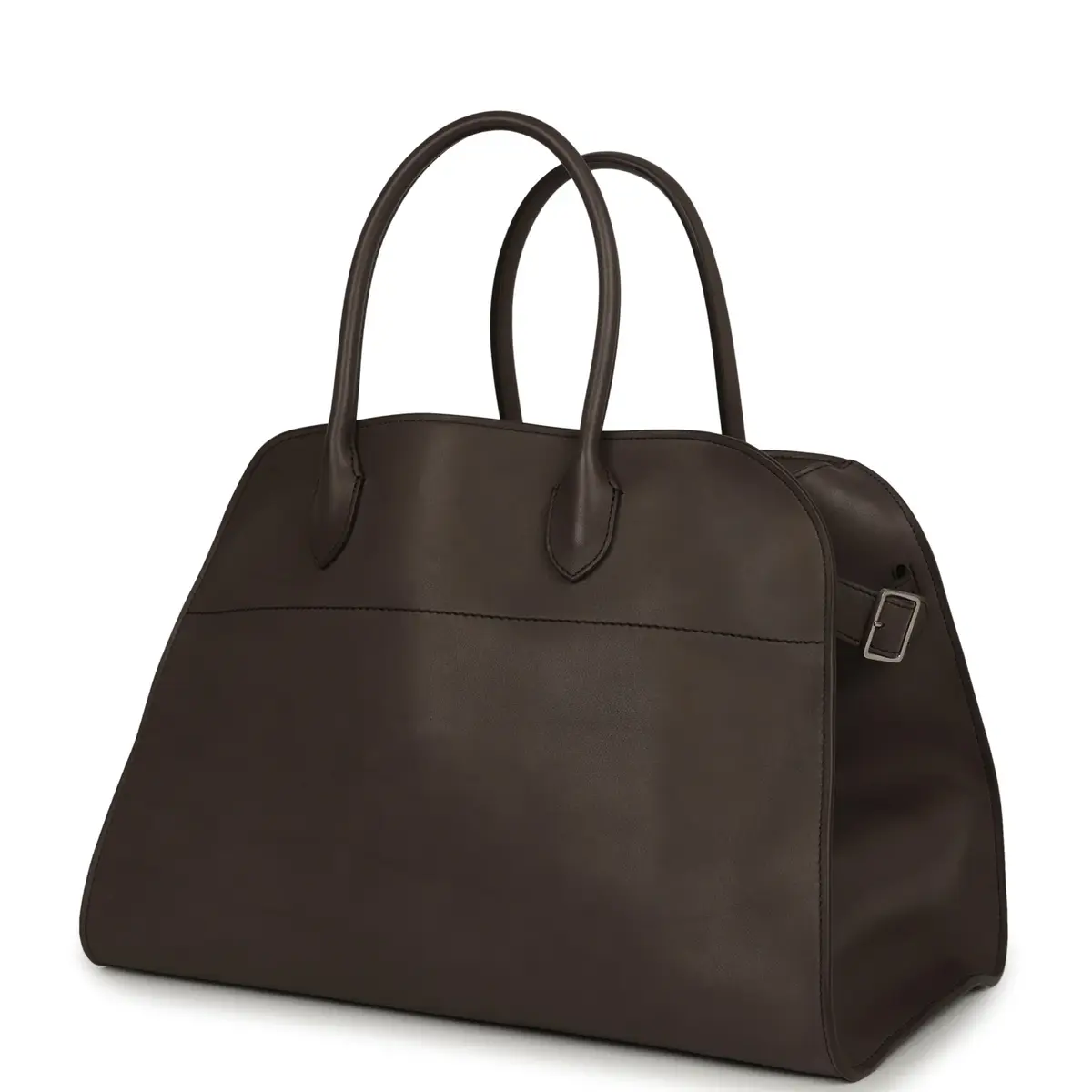 The Row The Row Soft Margaux 15 Mid Grey Saddle Leather Silver Hardware | Thumbnail 4 The Row The Row Soft Margaux 15 Mid Grey Saddle Leather Silver Hardware | Thumbnail 4