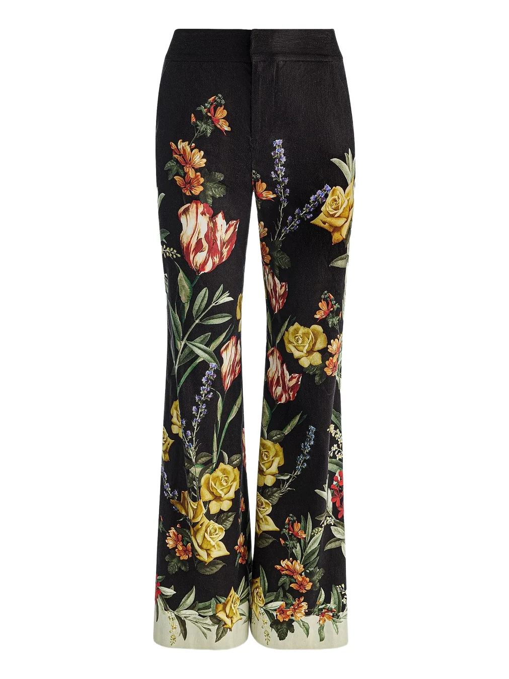 Women's Dylan Floral Linen-Blend Wide-Leg Pants Women's Dylan Floral Linen-Blend Wide-Leg Pants