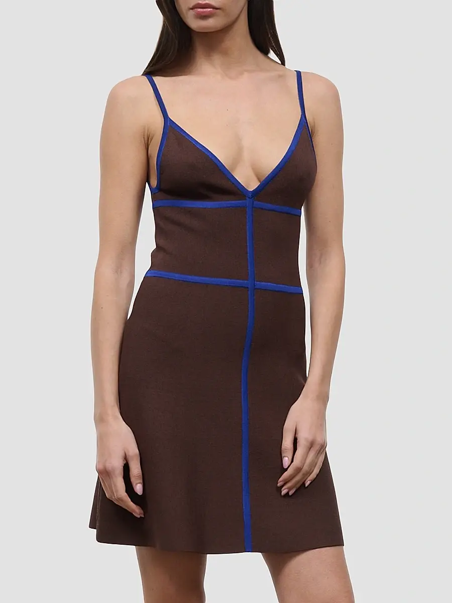 Staud Women's Jaquelin Bonded Mini Dress | Thumbnail 3