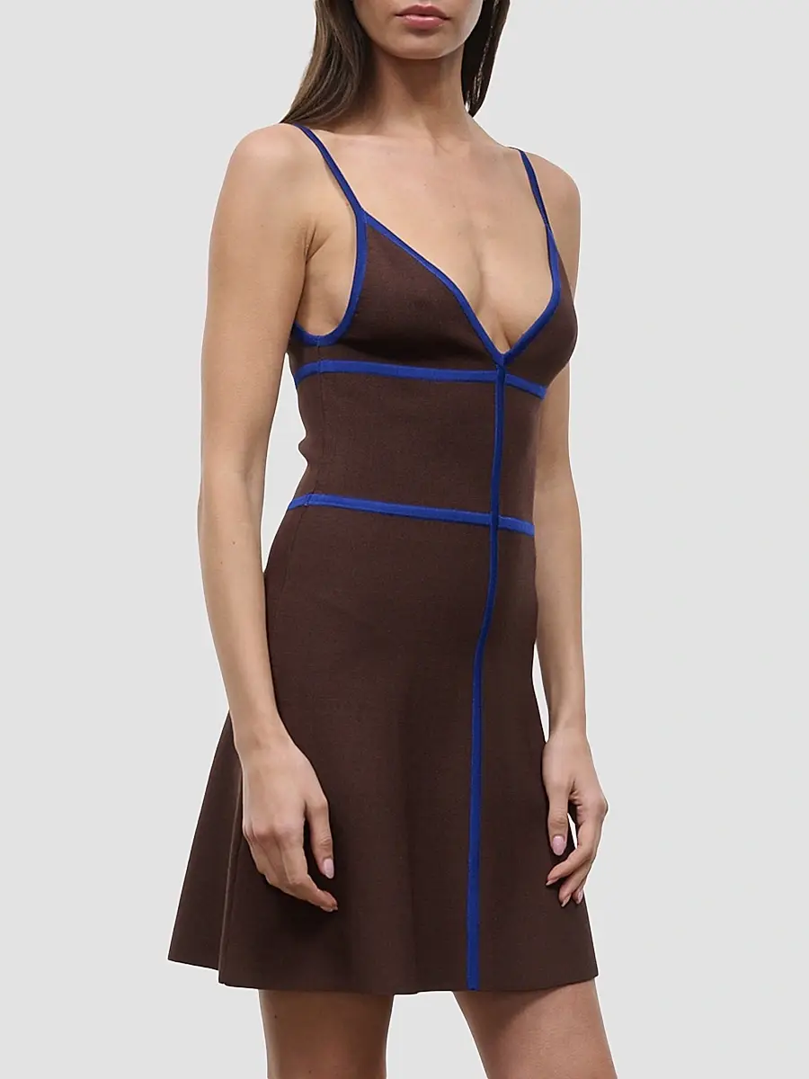 Staud Women's Jaquelin Bonded Mini Dress | Thumbnail 4