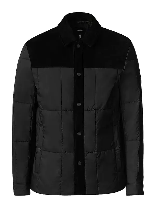 Men's Henrik Mixed-Media Suede Shirt Jacket Men's Henrik Mixed-Media Suede Shirt Jacket