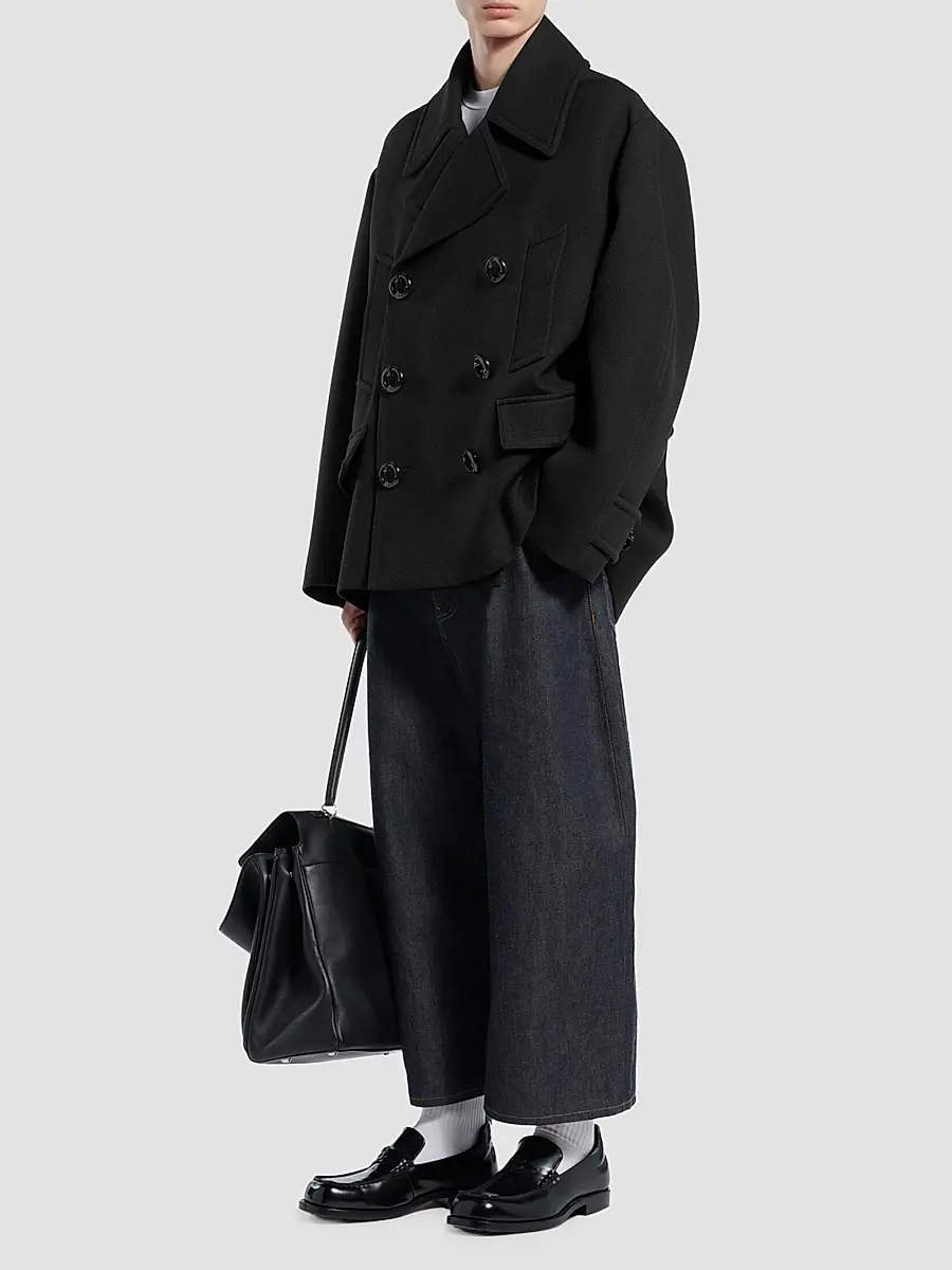 Balenciaga Men's Short Peacoat | Thumbnail 2 Balenciaga Men's Short Peacoat | Thumbnail 2
