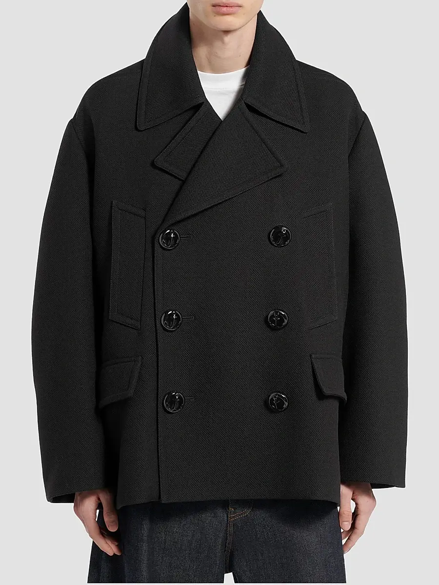 Balenciaga Men's Short Peacoat | Thumbnail 3 Balenciaga Men's Short Peacoat | Thumbnail 3