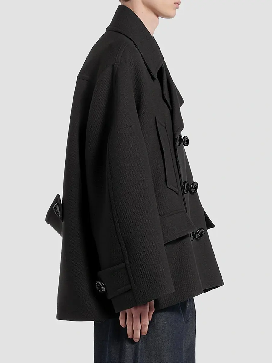 Balenciaga Men's Short Peacoat | Thumbnail 4 Balenciaga Men's Short Peacoat | Thumbnail 4