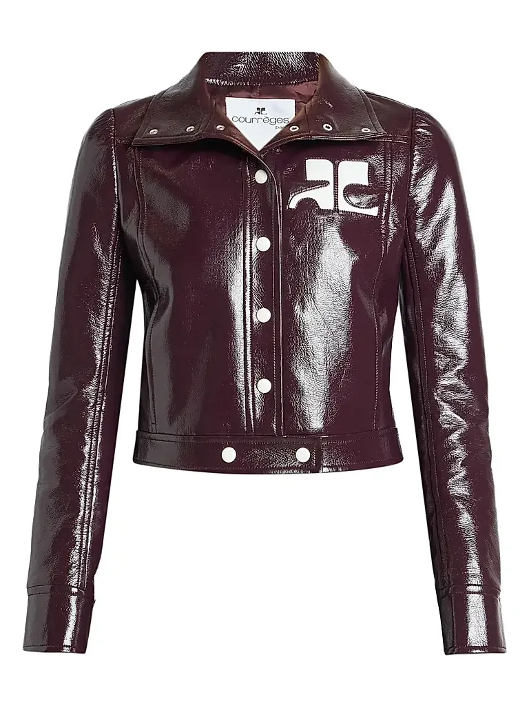 Women's Reedition Logo Vinyl Crop Jacket