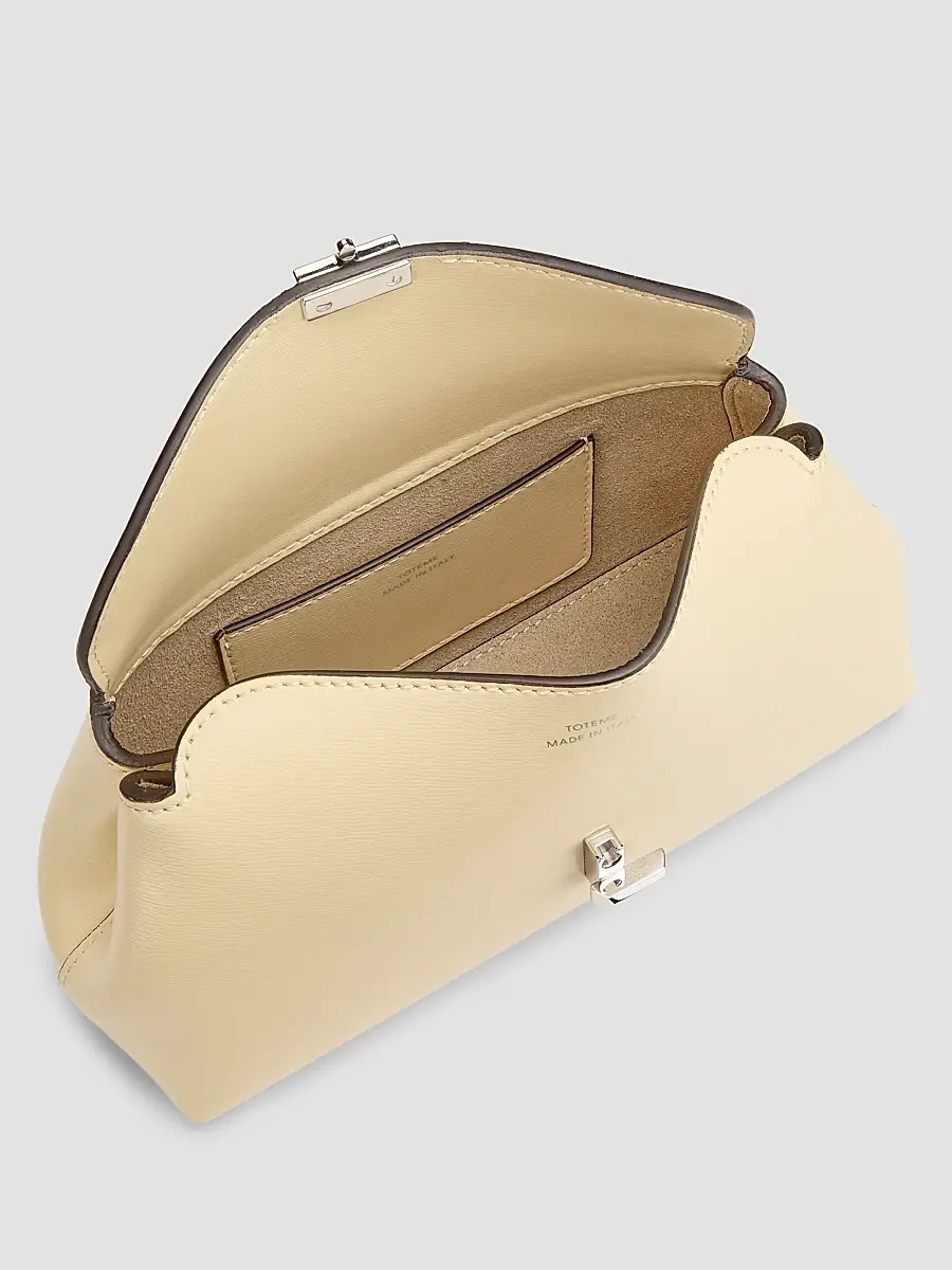 TOTEME Women's Mini T-Lock Leather Clutch | Thumbnail 4 TOTEME Women's Mini T-Lock Leather Clutch | Thumbnail 4
