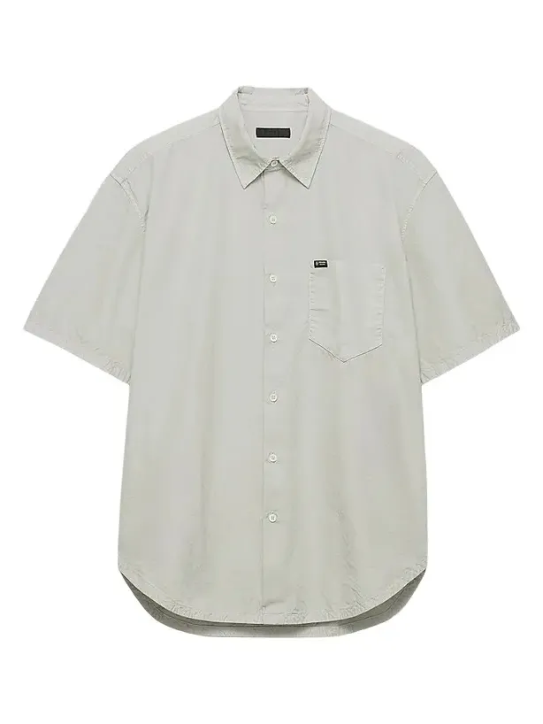 Men's Short-Sleeved Cotton Shirt